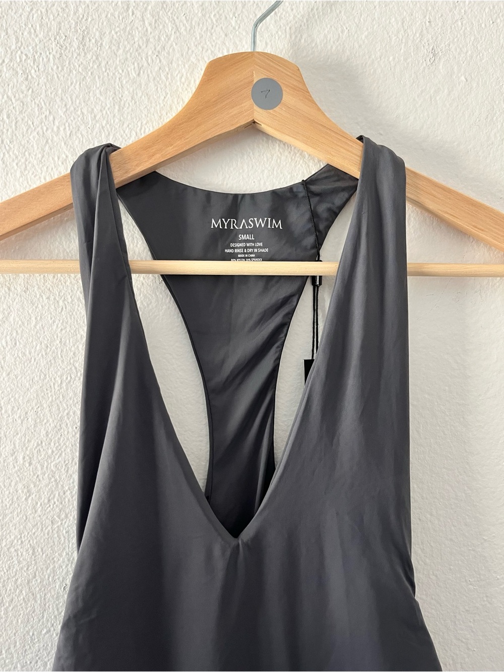 NWT Myraswim Dias one-piece swimsuit in Graphite Sz Small - Picture 5 of 10